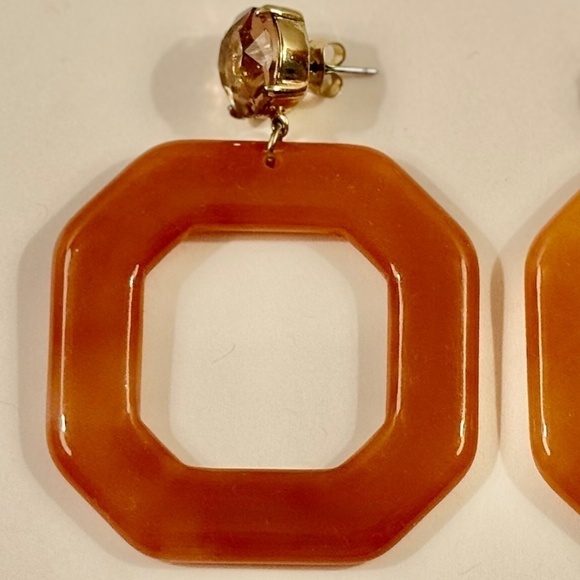 Anthropologie Amelie Octagon Hoop Earrings - Picture 6 of 7